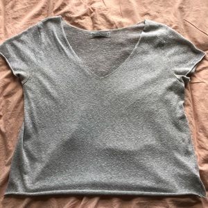 Oatmeal burnout T-shirt